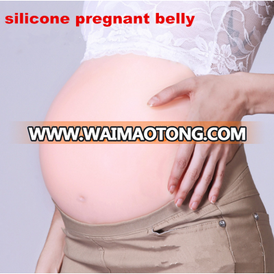 2017 new design hot selling silicone artificial belly fake pregnant belly pregnant woman